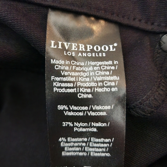 LIVERPOOL New Skinny Knit Ponte Stretch pant in Black - Picture 13 of 13